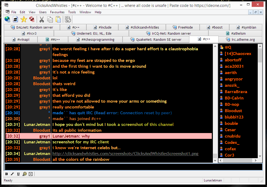 Rooms irc chat What is